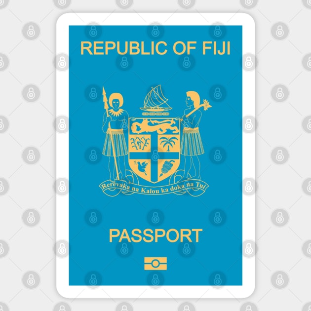 Fiji passport Magnet by Travellers